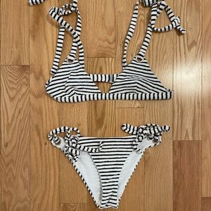 Mara Hoffman Striped Terry Cloth Bikini NWOT